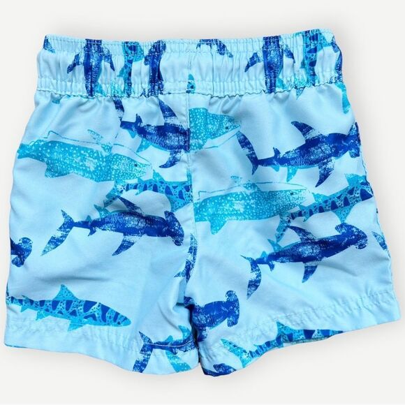 Just One You Carter’s Baby Boy Shark Print Swim Trunks. Swim Shorts. 9 Months. - Picture 2 of 4